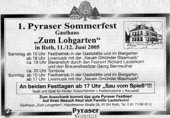 Sommerfest Lohgarten